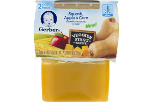 Gerber 2nd Foods Squash, Apple & Corn - 2 CT