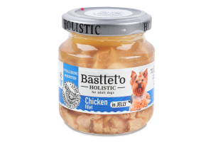 Філе курки шматочки в желе для собак Holistic Basttet'o с/б 130г