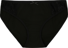 Труси-сліпи жіночі чорні з мереживом р.S-XXL Kosta