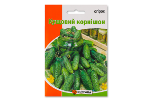 Насіння Огірок Кущовий корнішон 10г Яскрава