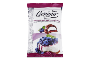 Десерт зі смаком чорниці та маскарпоне Bonjour м/у 29г