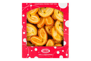 Изделия кондитерские мучные слоеные Ушки Lukas к/у 200г
