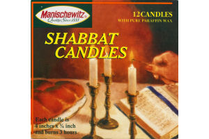 Manischewitz Shabbat Candles - 12 CT