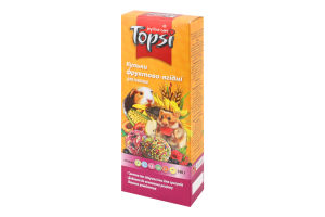 Кульки д/гризунів фруктово-ягідні 140г Топсі
