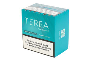 Изделие табакосодержащее для электрического нагревания с фильтром Terea Turquoise 100шт