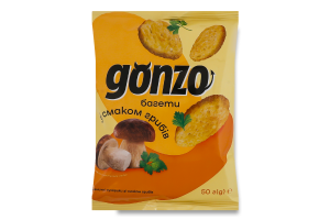 Пшеничні сухарики зі смаком грибів, 50 г