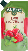 Джем с клубникой нестерилизованный Верес д/п 140г