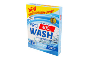Порошок для прання універсальний Океанська свіжість Pro Wash 400г