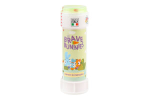 Бульбашки мильні для дітей від 3років Brave bunnies Bubble World 60мл