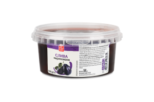 Слива маринована з кісточкою Fine Life відро 500г