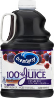 Ocean Spray No Sugar Added 100% Juice Cranberry Concord Grape