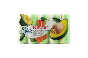 Крем-мило туалетне Авокадо-абрикос Nectar Shik 5х70г