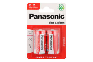 Елемент живлення С R14 сольовий 2шт блістер Панасонік