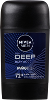 Антиперспірант з чорним вугіллям і маскулінним ароматом темного дерева Darkwood Deep Nivea Men 50мл