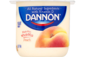 Dannon Whole Milk Yogurt Peach