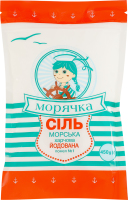 Соль морская пищевая йодированная помол №1 Морячка д/п 450г