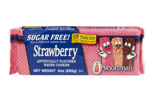 Voortman Strawberry Wafer Cookies Sugar Free