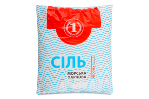 Соль морская пищевая помол №1 ТМ "1" м/у 1кг