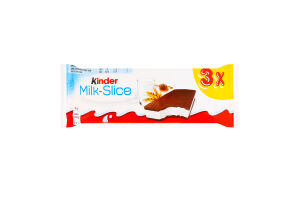 Тістечко бісквітне з молочною начинкою Milk-slice Kinder м/у 3х28г