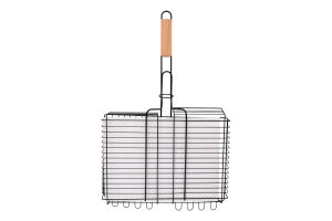 Решітка-гриль д/овочів грибів та риби чорна 30*42см EcoKraft