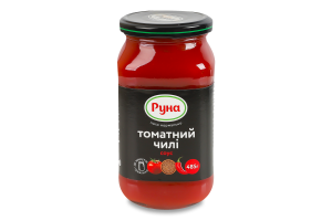 Соус стерилізований Томатний чилі Руна с/б 485г