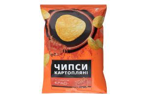 Чипсы картофельные Краб 7 м/у 110г