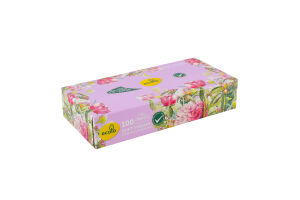 Салфетки косметические 2-х слойные 200х205мм Ecolo 100шт