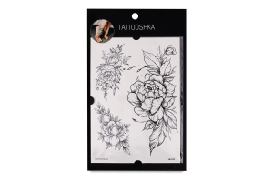 Тату Tattooshka Квіти Набір піонів