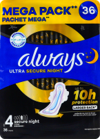 Прокладки гігієнічні ароматизовані Безпечна ніч Ultra Always 36шт
