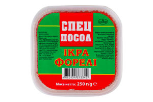 Ікра форелі зерниста солена Спецпосол п/у 250г