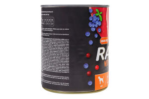 Корм д/собак з качкою 800г ж/б Рафі