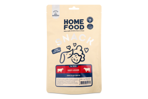 Ласощі д/собак Вим'я яловиче 80г Home Food