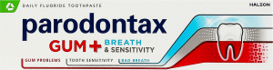 Паста зубная Защита десен + Свежее дыхание и чувствительность зубов Parodontax 75мл