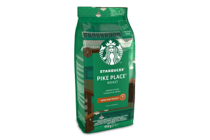 Кофе натуральный жареный в зернах Pike place roast Starbucks м/у 450г