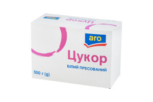 Цукор білий буряковий пресований швидкорозчинний ІІ категорії aro к/у 500г