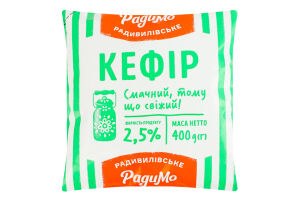 Кефір 2.5% РадиМо м/у 400г