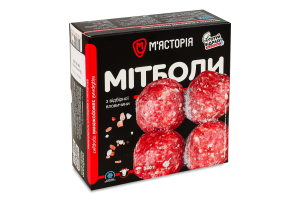 Митболы замороженные из отборной говядины М'ясторія к/у 240г