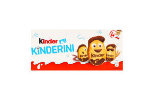 Печиво хрустке з какао-молочним декором Kinderini Kinder к/у 4х25г