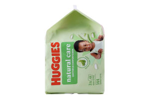 Серветки вологі дитячі Natural care Huggies 3х48шт