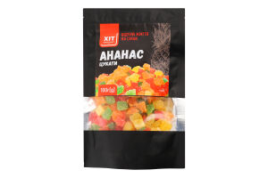 Ананас цукати кубики мікс 100г Хіт Продукт