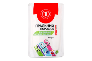 Порошок стиральный для детских вещей ТМ "1" 400г