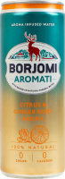 Напій безалкогольний сильногазований з ароматом цитрусових та кореню імбиру Aromati Borjomi з/б 330мл