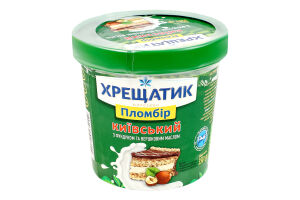 Морозиво пломбір зі смаком лісового горіха Київський Хрещатик ст 350г