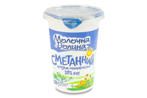 Продукт сметанный 20% молокосодержащий Молочна Долина ст 470г