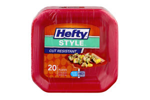 Hefty Style Cut Resistant Plates - 20 CT