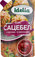 Соус с овощами и пряностями пастеризованный Сацебели Idelia д/п 200г