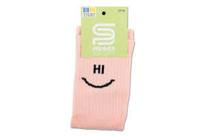 Шкарпетки підл Premier socks Hi-Bye рожевий р23-25