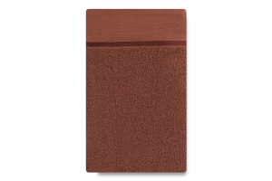 Рушник коричневий махровий 70*140см 360г/м2 Aisha