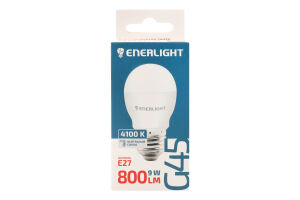 Лампа світлодіодна 9W E27 800lm 4100K G45 №G45E279SMDNFR Enerlight 1шт