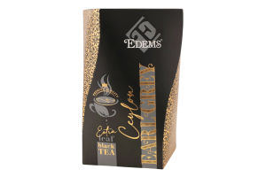 Чай чорний листовий ароматизтований Earl Grey Ceylon Edems в/с к/у 100г